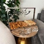 صينية ضيافة فاخرة مع عبارات مزخرفة من روح - 10