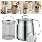 مقلاة زيت عميقة مع مصفاة - 15