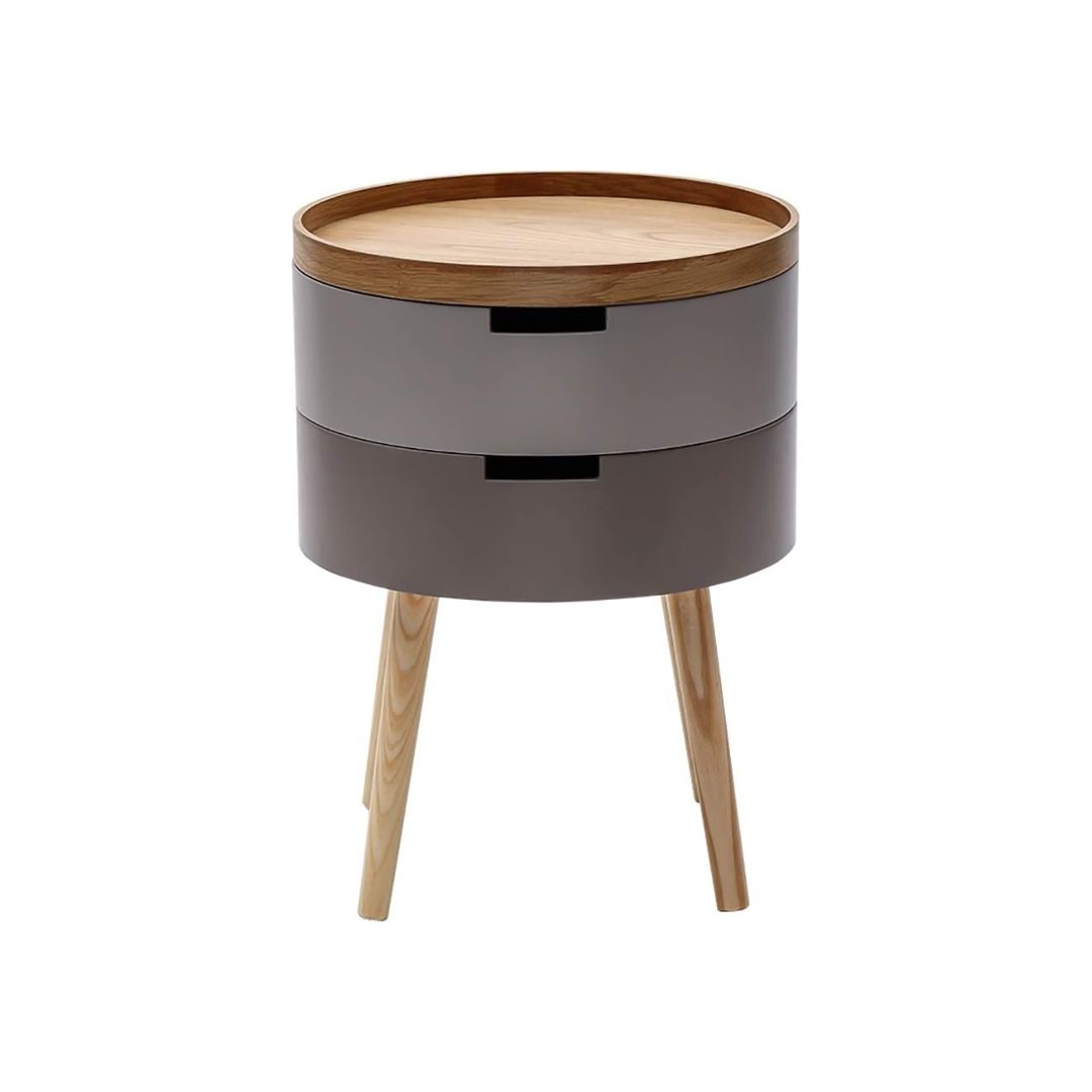Round Side Table With Two Drawers product thumbnail 8