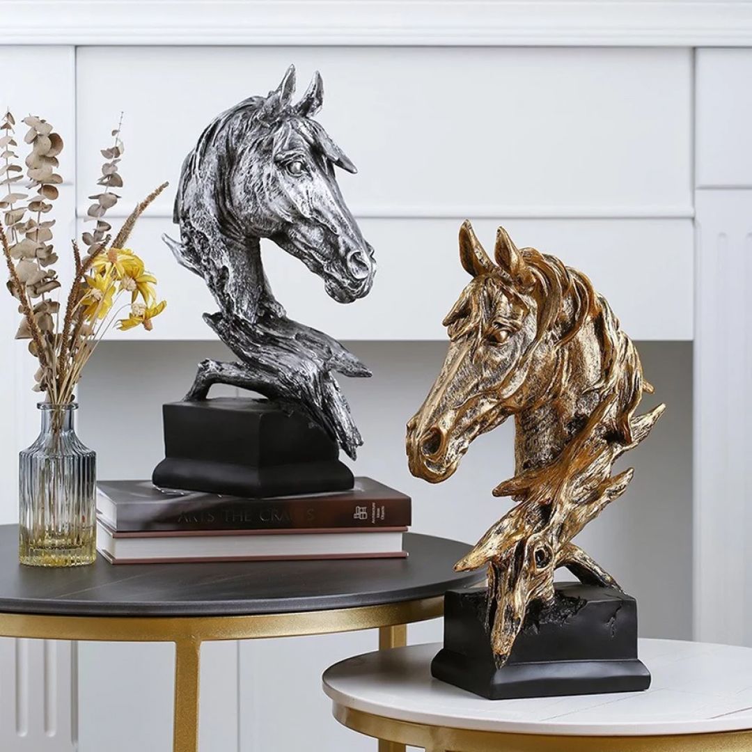 Carved horse head statue product thumbnail 2