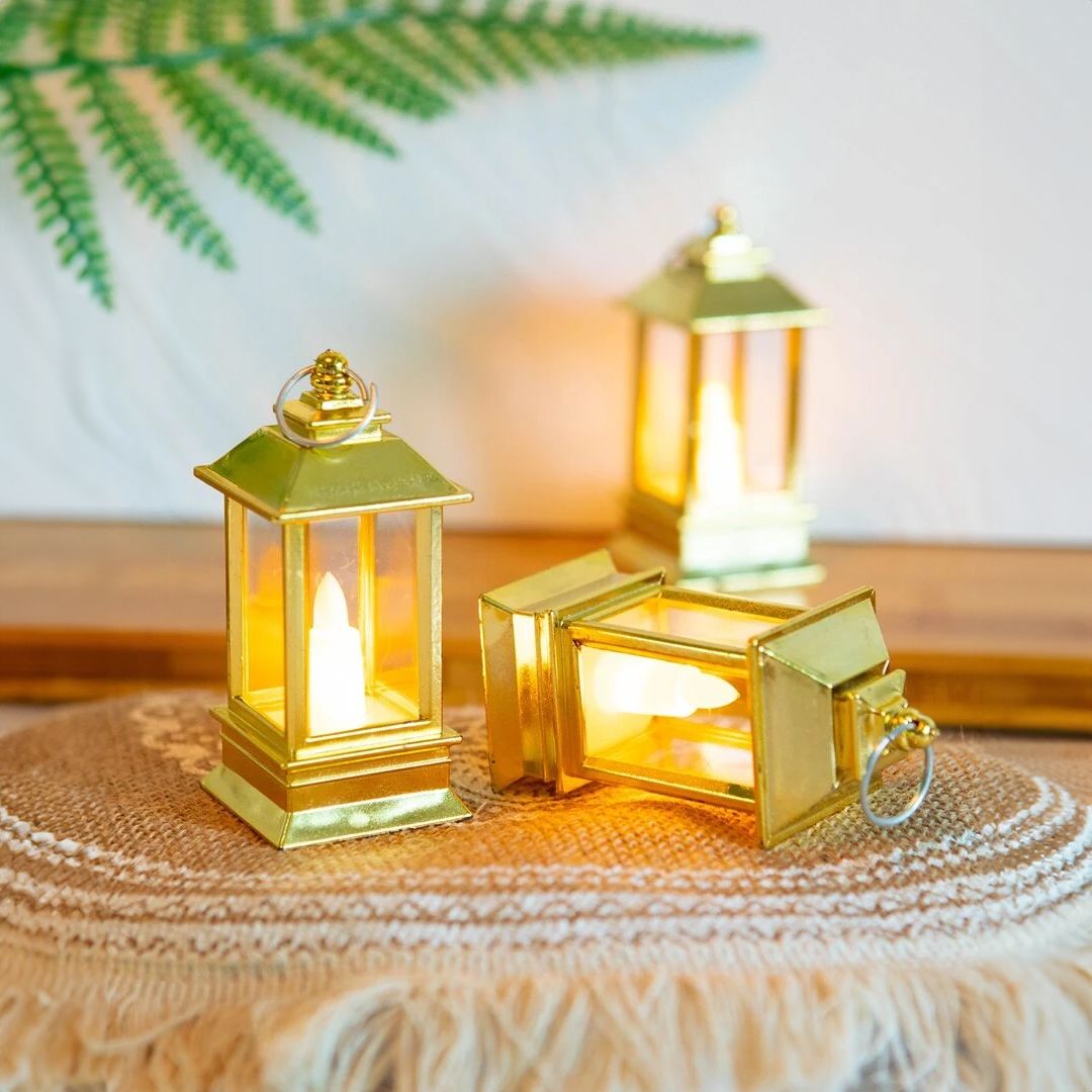 مجموعة فوانيس رمضان بإضاءة ليد - 20