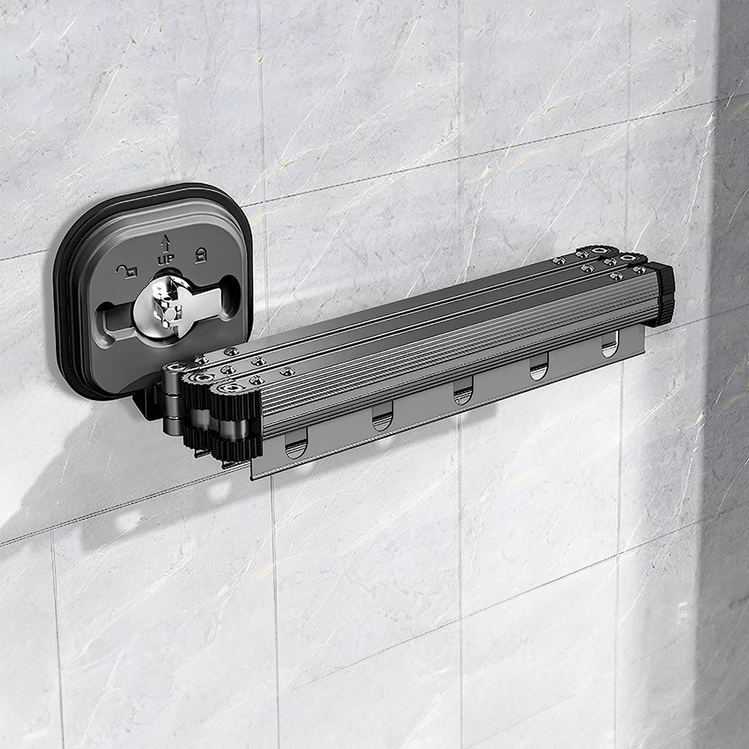 منشر معدني لتعليق الملابس قابل للطي - 3