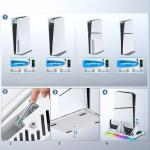 قاعدة تبريد و شحن بإضاءة RGB لجهاز PS5 - 7