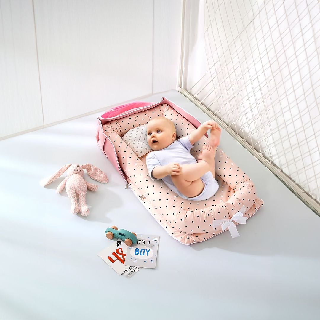 سرير متنقل للأطفال مع حقيبة - 1