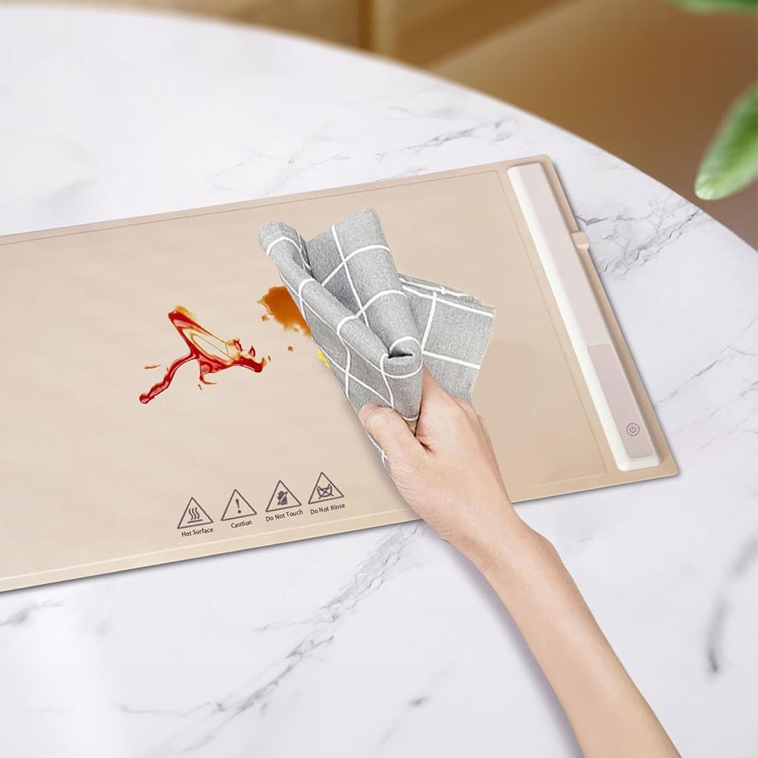 لوح تسخين الطعام السيليكون القابل للطي - 7