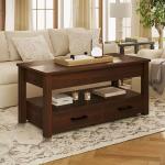 طاولة وسط خشبية بسطح متحرك - 5