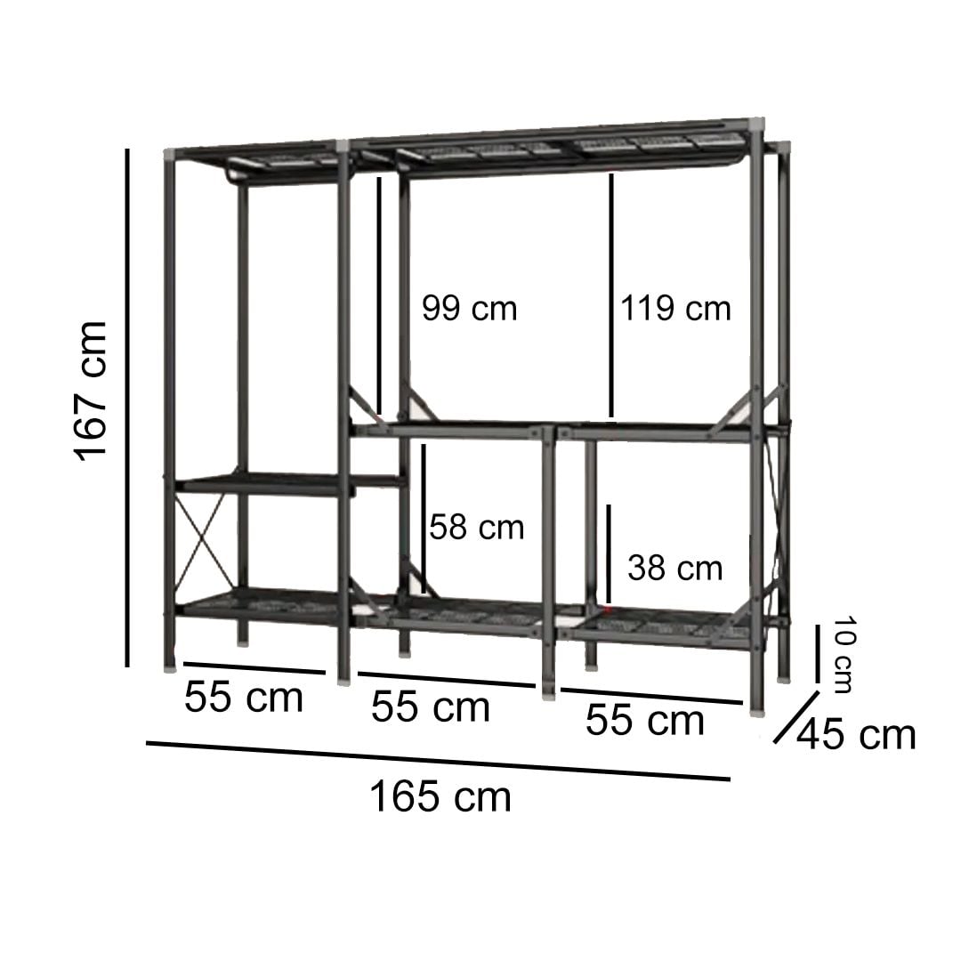 Steel Frame Fabric Wardrobe product thumbnail 11