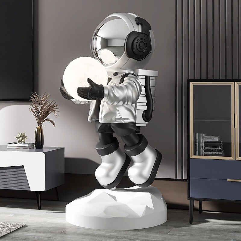 Astronaut Statue with Luminous Moon product thumbnail 6
