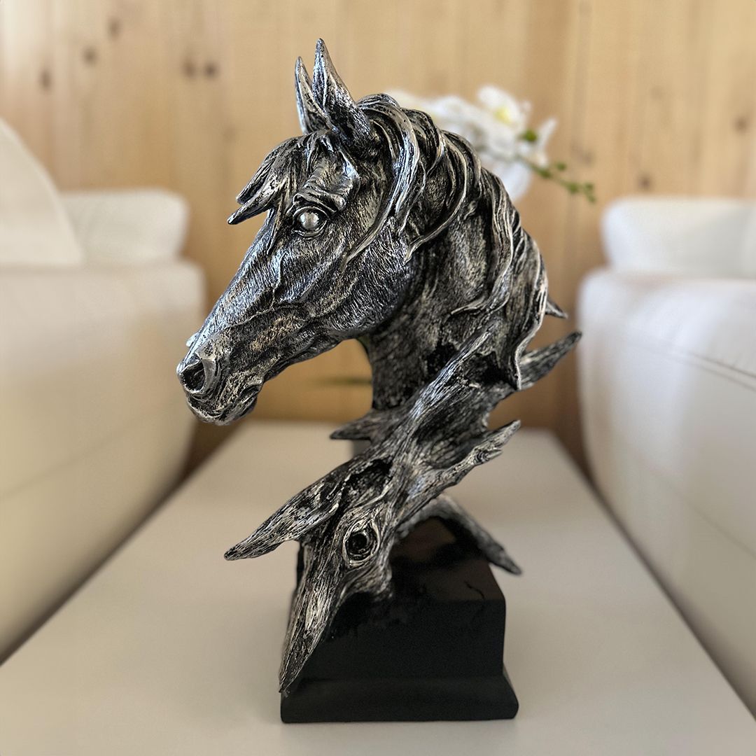 Carved horse head statue product thumbnail 7