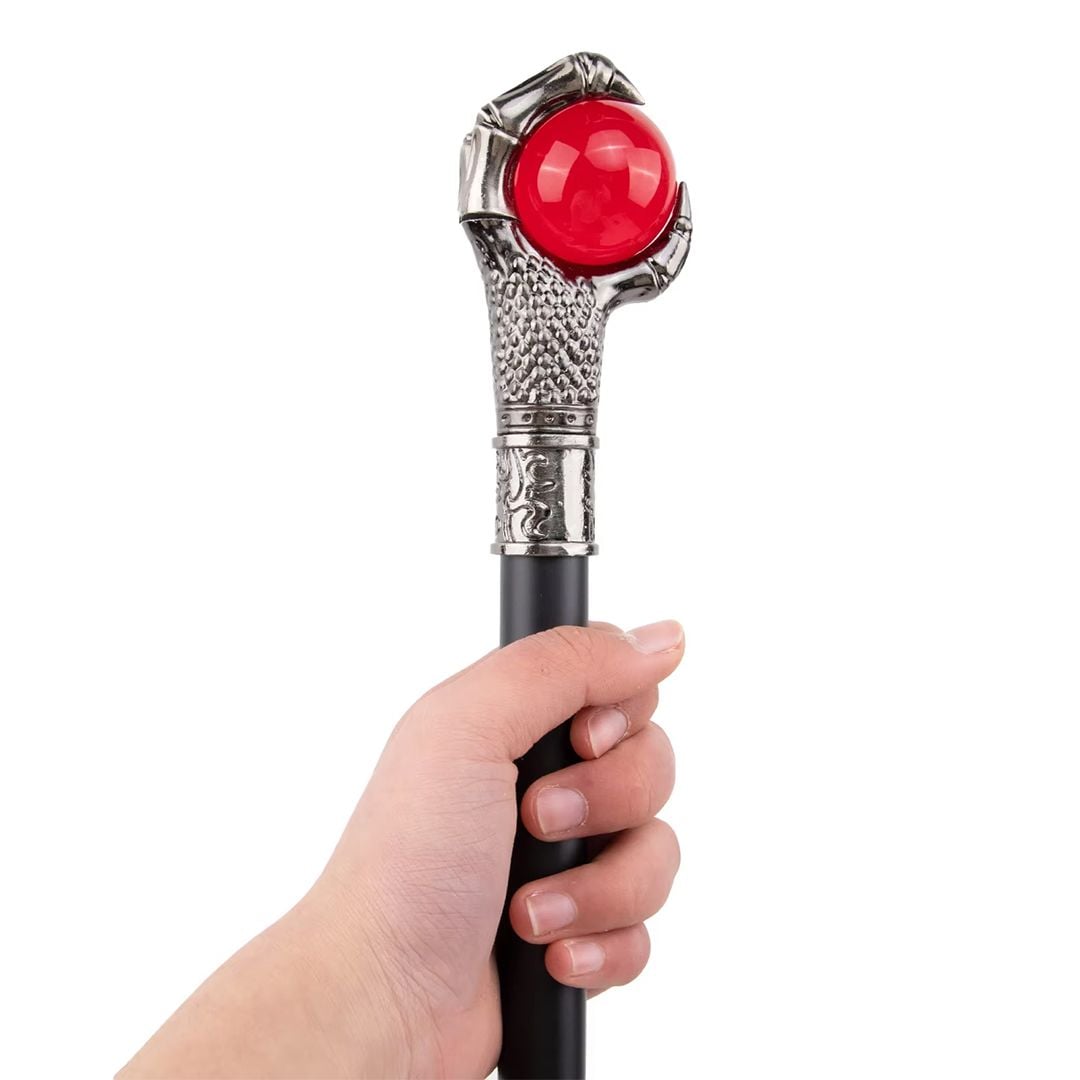 Walking Cane with Crystal Ball Handle - 3