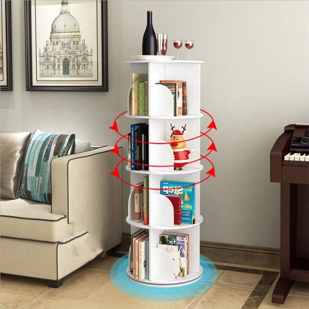 Wooden Library with Swivel Base 4 Layers product thumbnail 6