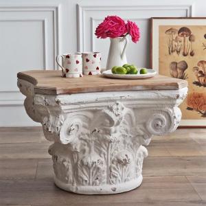 طاولة وسط بقاعدة انتيك حجرية - 2