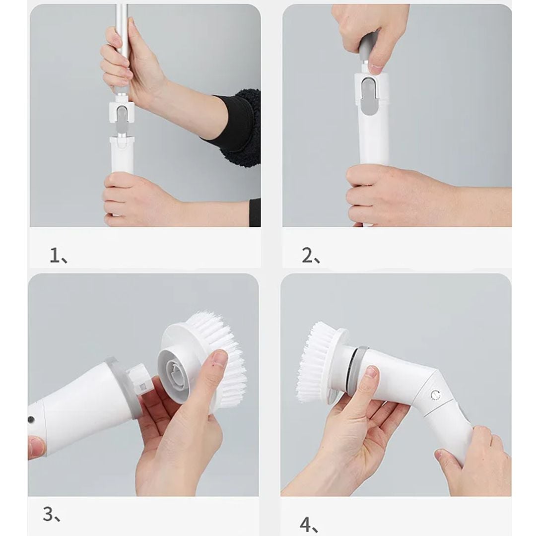 Cordless Cleaning Brush with 6 Heads product thumbnail 12