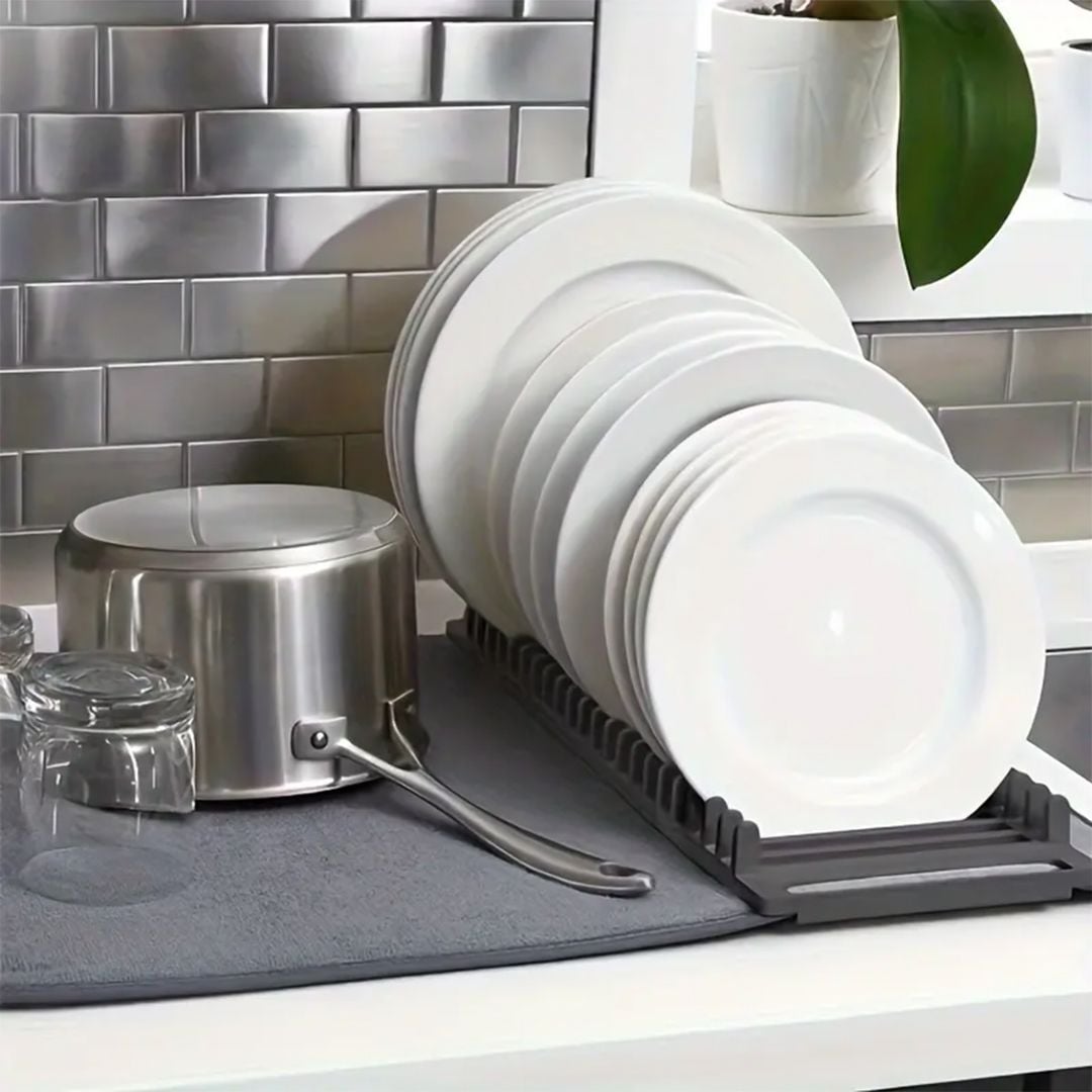 رف وبساط تجفيف الأطباق - 5