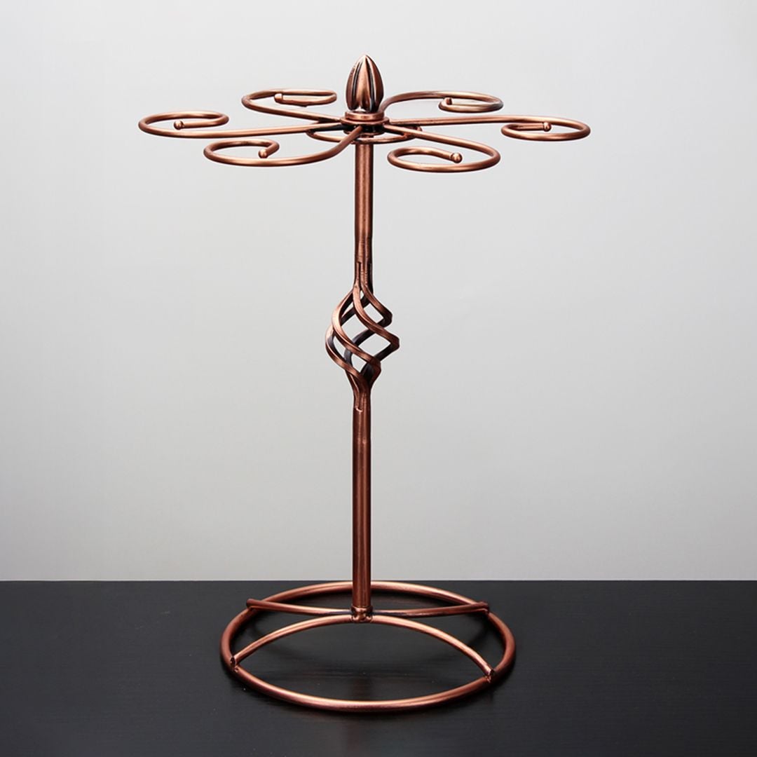 طقم تقديم كريستال مع ستاند للكؤوس - 9