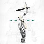 كرسي حمام طبي بعجلات قابل للطي - 12