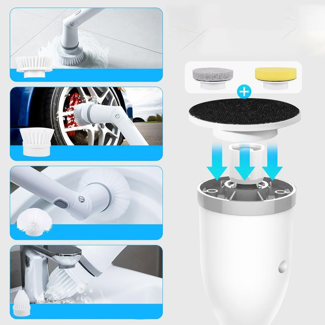 Cordless Cleaning Brush with 6 Heads product thumbnail 16