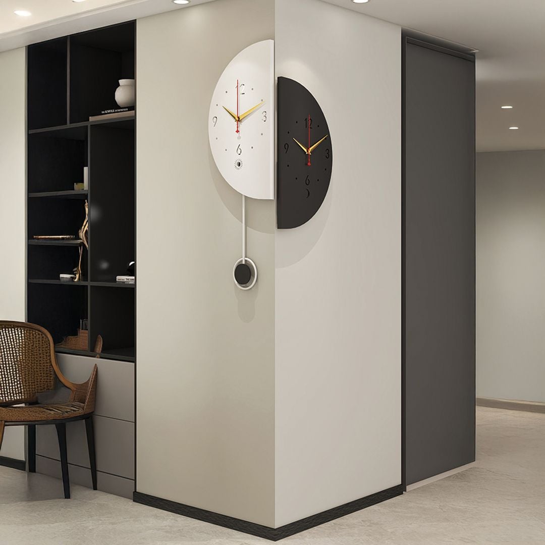 ساعة حائط مضيئة للزوايا - 5