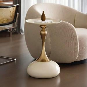 طاولة جانبية فاخرة بتصميم مزهرية - 5