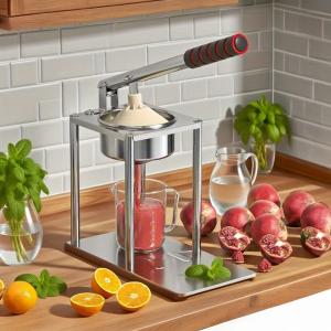 عصارة يدوية متينة من الستانلس ستيل