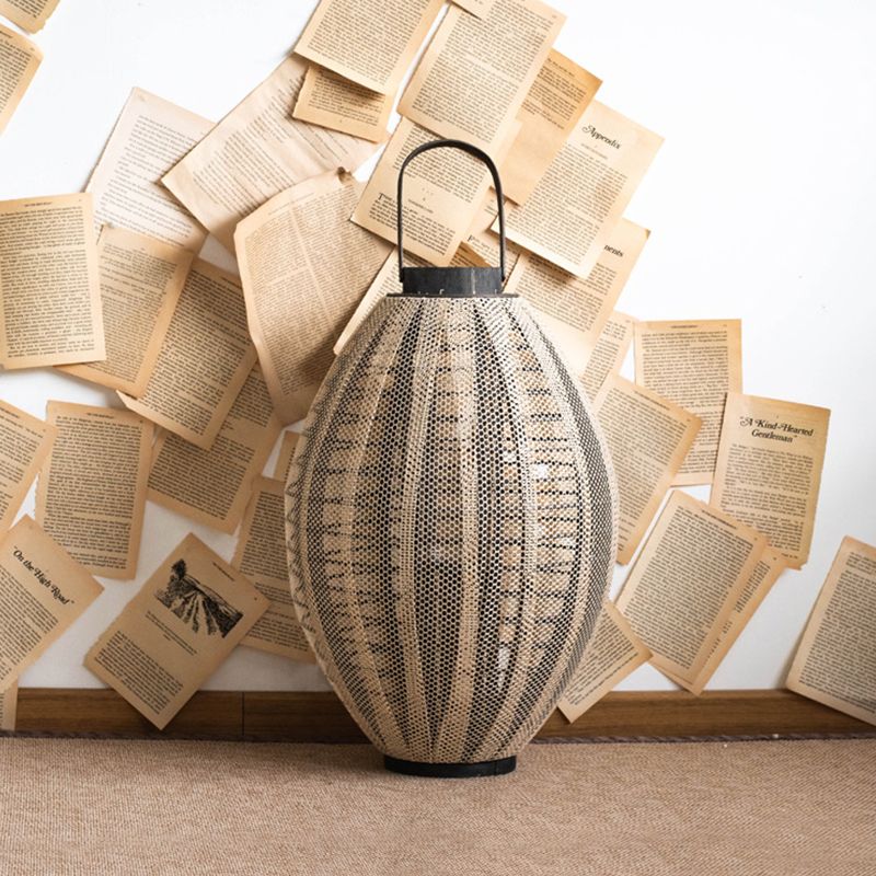 فانوس الشموع الخشبي - 55 سم - 1