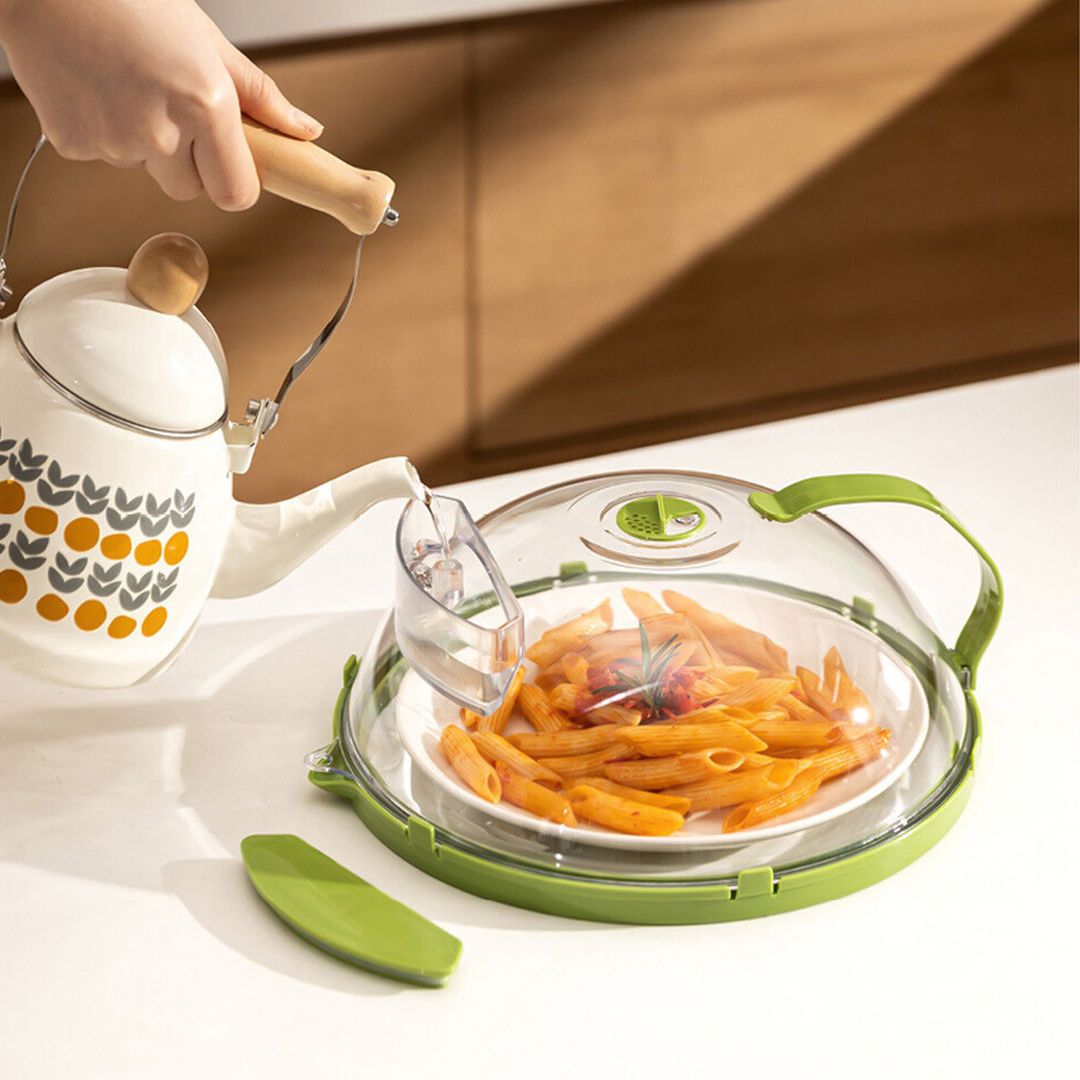 غطاء تسخين الطعام بالميكروويف مع فتحة للبخار - 13