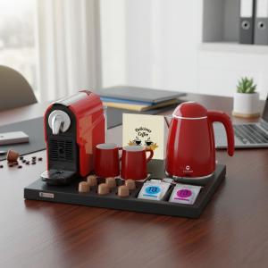 ركن ضيافة فندقي متكامل لتحضير المشروبات