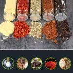 مجموعة مرطبانات التوابل الزجاجية - 6