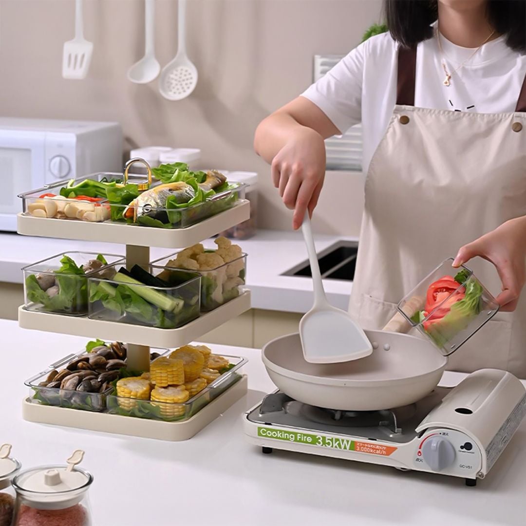 ستاند تقديم دوار بثلاث طبقات - 14