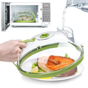 غطاء تسخين الطعام بالميكروويف مع فتحة للبخار