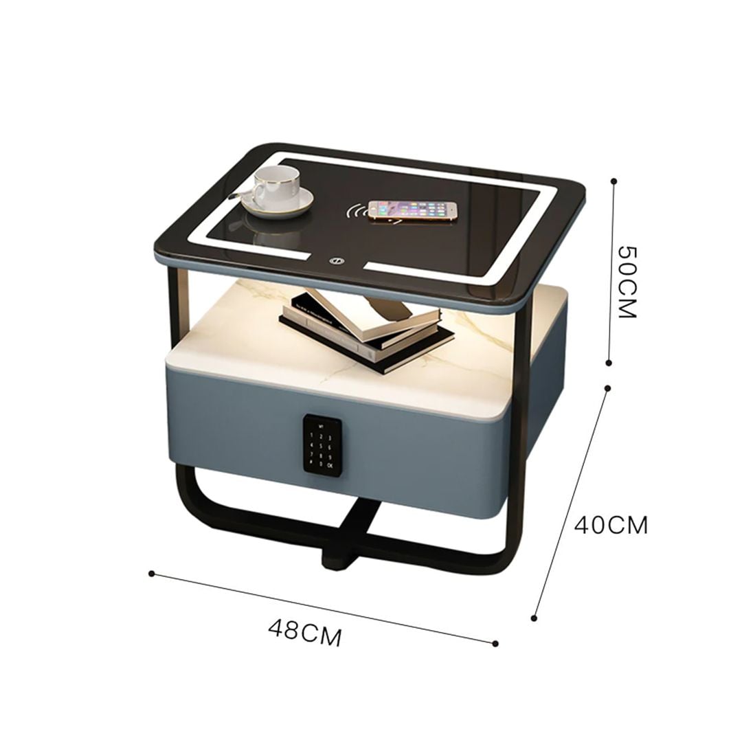 Marble Side Table with Wireless Charging product thumbnail 13