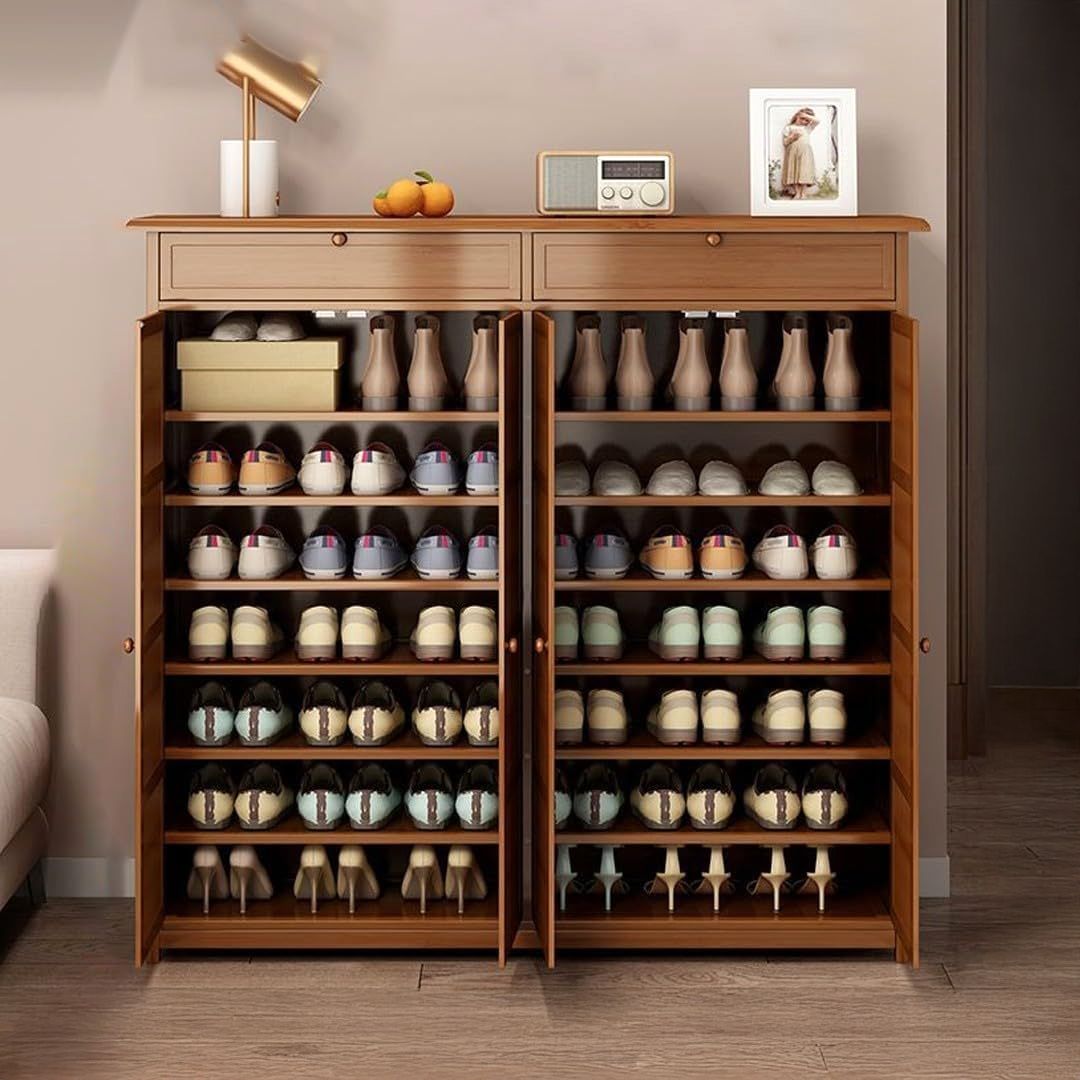 Classic Design Wooden Shoe Cabinet product thumbnail 3