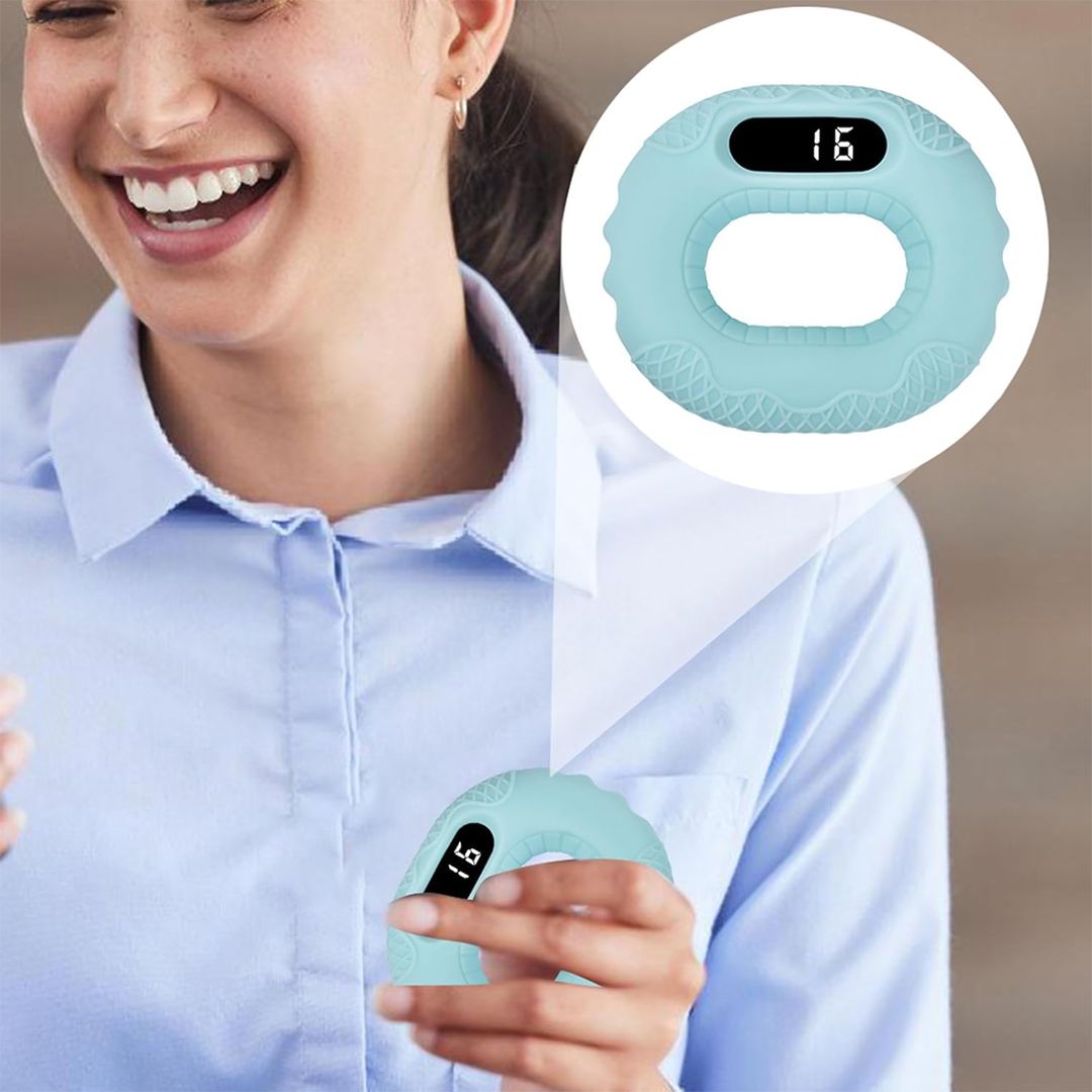 مقبض تمرين عضلات اليد بعداد رقمي - 12