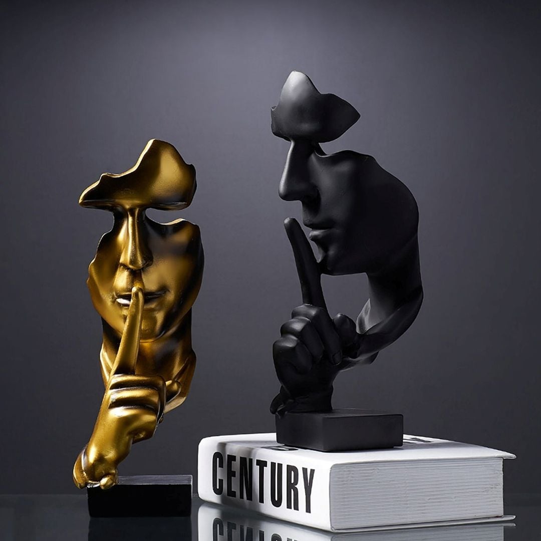 Silence is Gold Thinker Statue product thumbnail 5