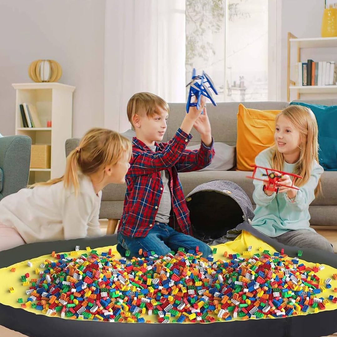 حقيبة تخزين الألعاب مع بساط للعب - 11