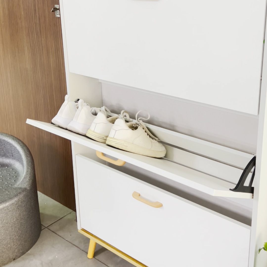 Wooden Shoe Cabinet with Two Drawers product thumbnail 9