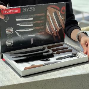 طقم سكاكين ستانلس ستيل للمطبخ