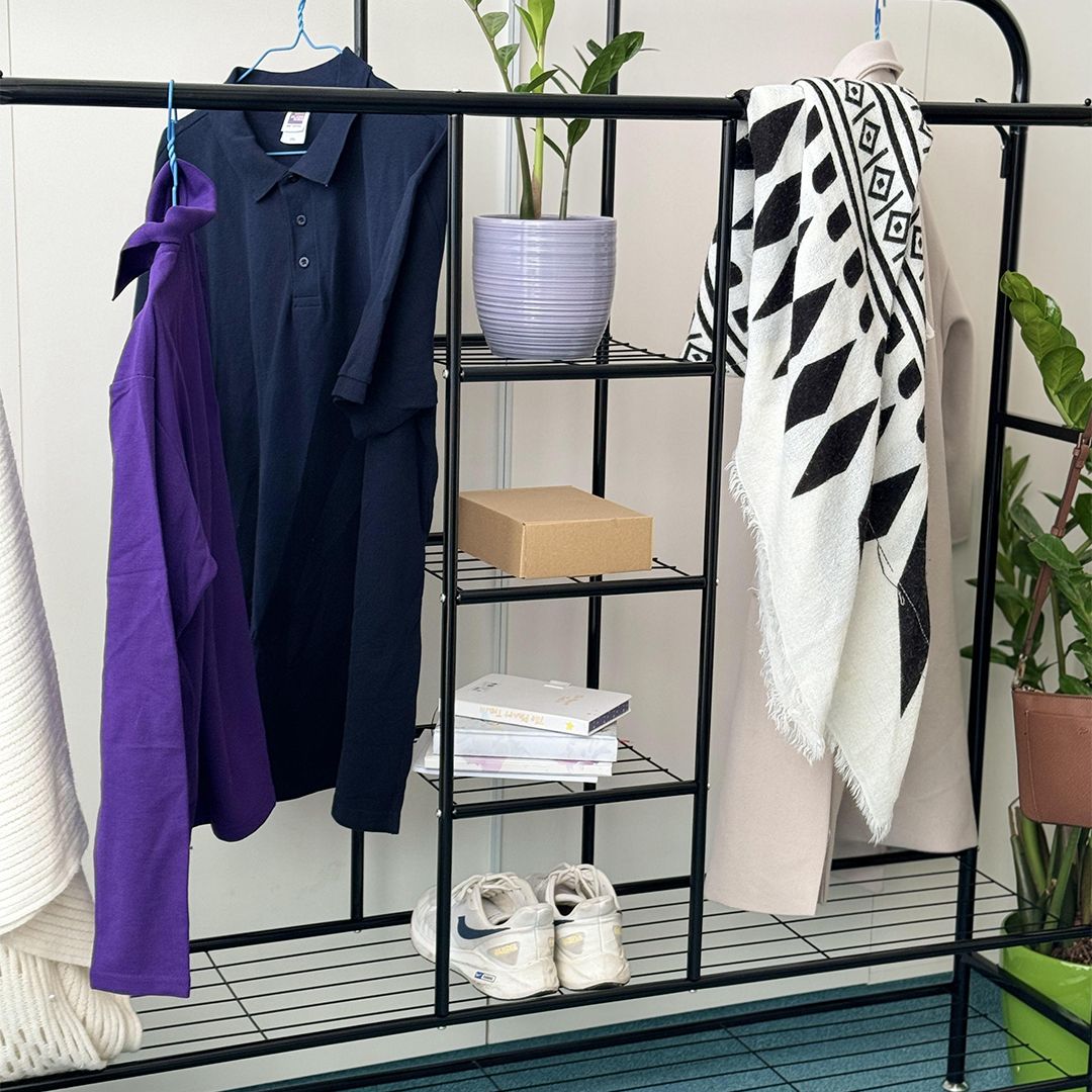 Clothes Stand With Shelves and Hanger product thumbnail 7