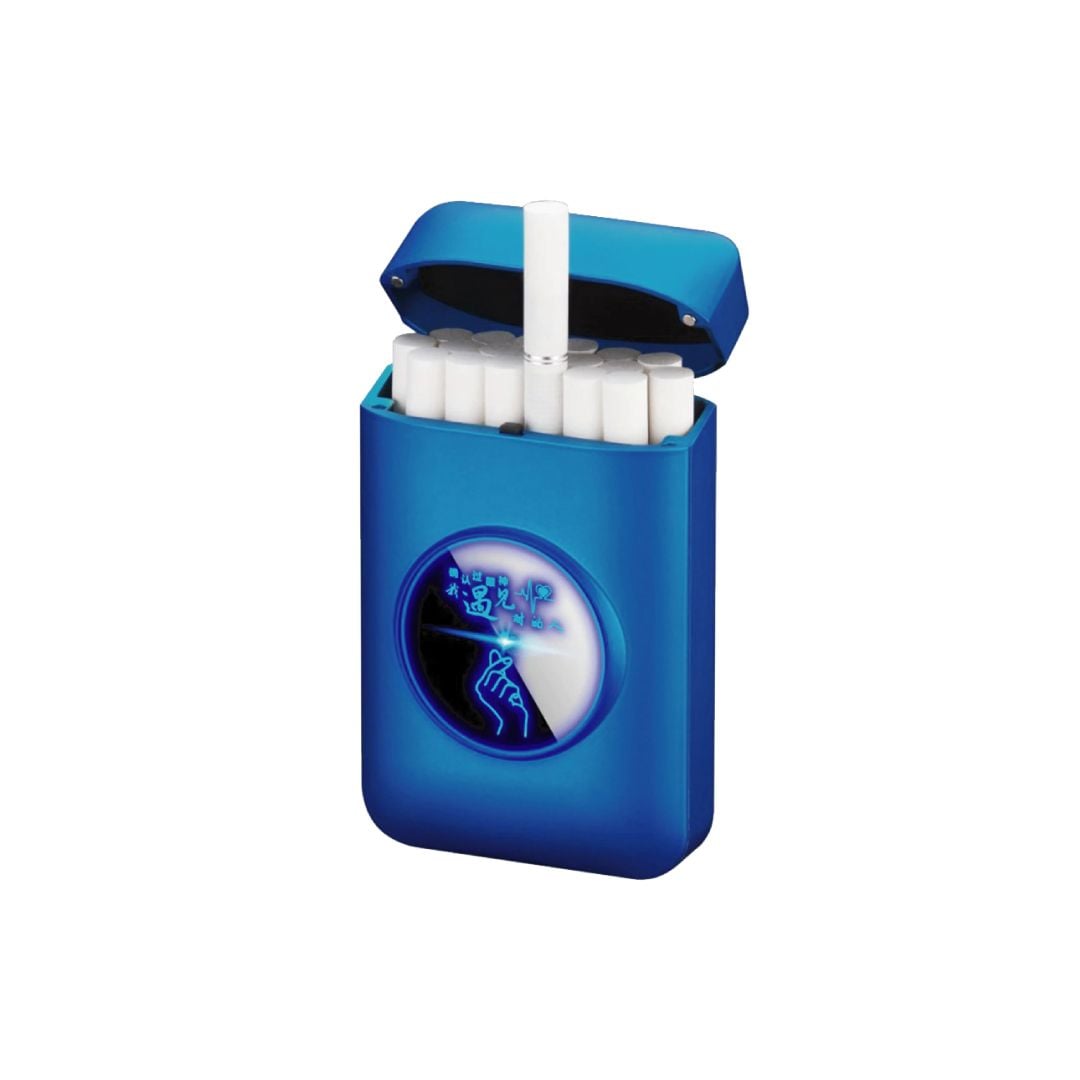 علبة سجائر مع ولاعة الكترونية - 1