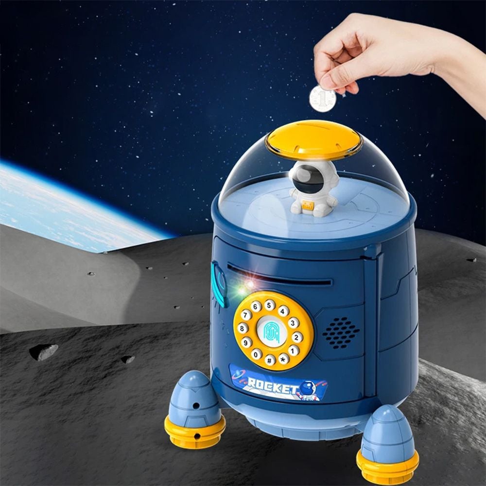 A Rocket Piggy Bank With A Secret Number product thumbnail 2