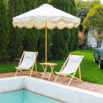 كرسي استرخاء خشبي خارجي - 2