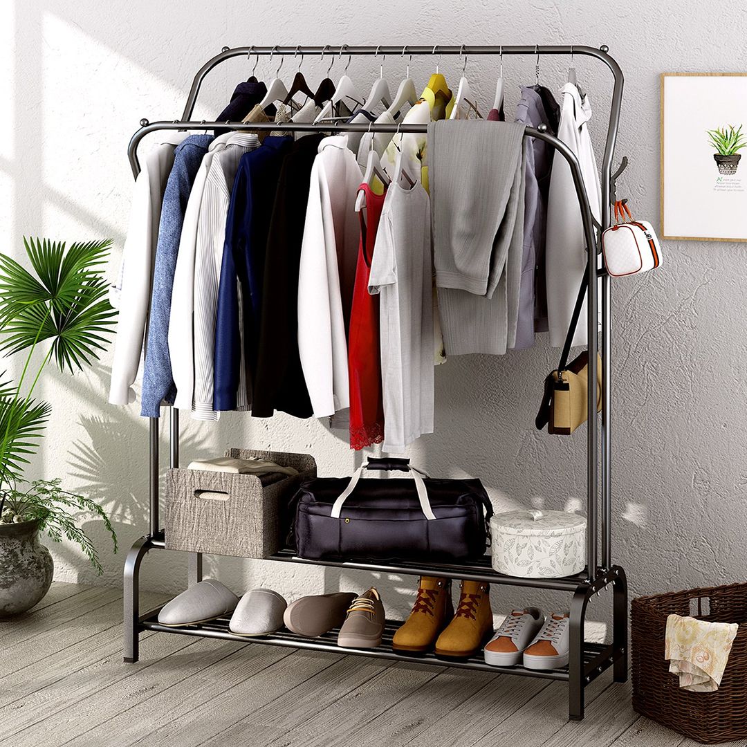 Clothes Hanger with Top Rod Clothes Shelves product thumbnail 2