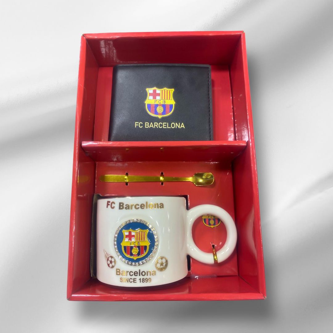 مج و محفظة بتصميم Barcelona - 2