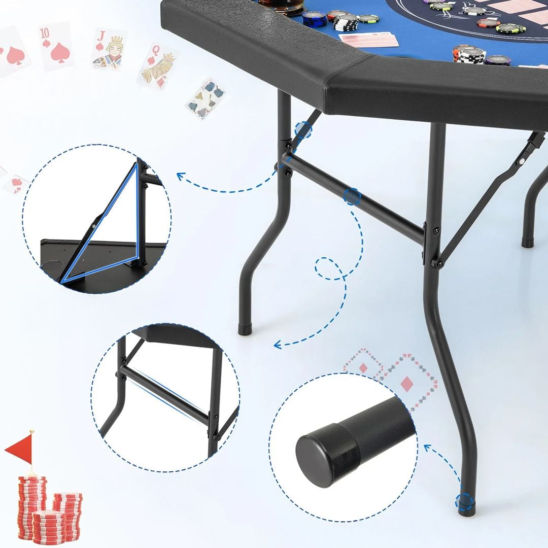 Foldable Card Game Table for Home & Gatherings - 5
