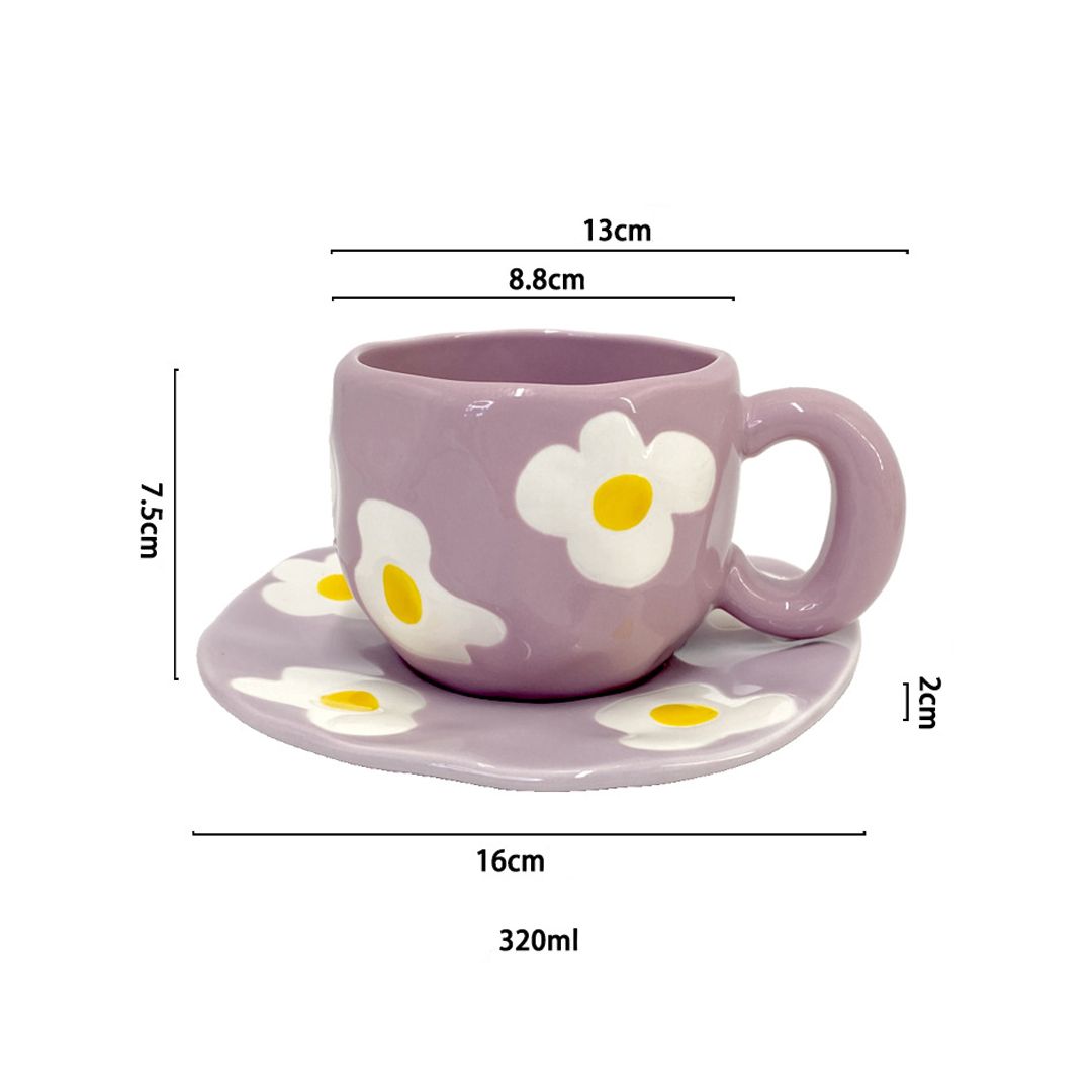 Jasmine Decorated Cup with Saucer product thumbnail 6