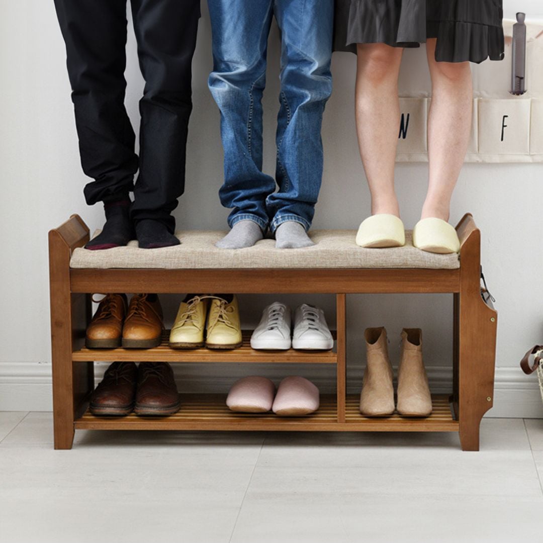Shoe Storage Shelves with Bench Seating product thumbnail 12