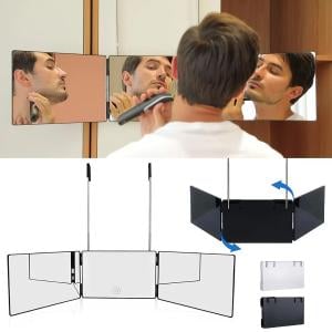 مرآة ثلاثية الجوانب قابلة للطي والتعليق - 3