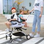 عربة أطفال مزدوجة بأربع عجلات كبيرة	 - 3