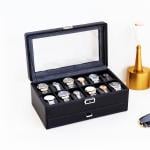 Leather Box for Accessories and Watches - 5