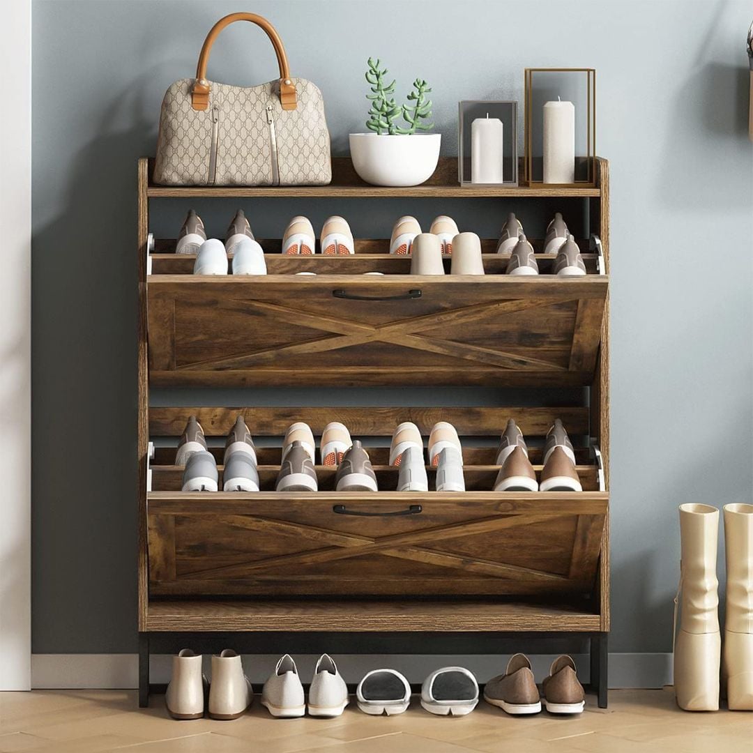 خزانة أحذية بتصميم ريفي - 14